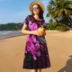 thumbnail image 4 of Balery Pink Blossoms Butterfly Vestidos sueltos de manga corta para mujer, vestidos de verano 2025, vestidos casuales de corte A con vuelo., 4 of 6