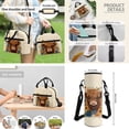 thumbnail image 5 of Jeiento Highland Cow Backpack for School Girls 5th/6th Grade Kids Boys School Bag Set 4Pcs Elementary School Bookbag with Lunch Box and Pencil Case Water Bottle Carrier Sunflower Schoolbag Beige, 5 of 7