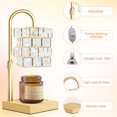 thumbnail image 5 of VEGCOO Adjustable Height Crystal Cube Wax Melting Lamp Gift Box, Electric Candle Warmer with 4 Brightness Levels and Timer, Suitable for Most Jar Candles (2 Bulbs+80g Scented Candle+Wax Melting Lamp), 5 of 7