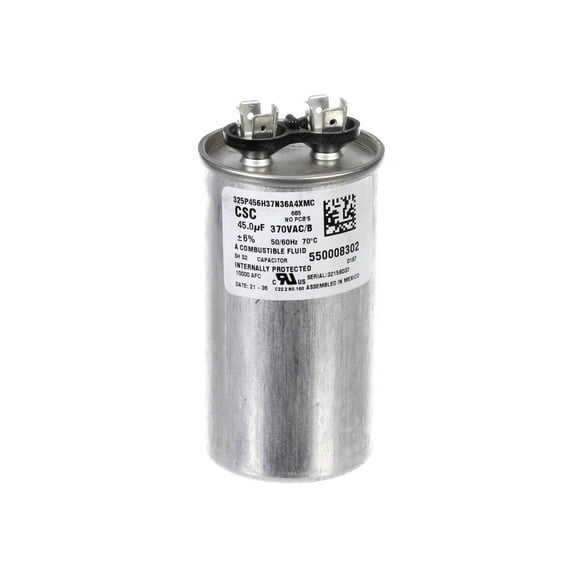 CAPACITOR RUN 45 MFD @ 370V NGM 325P456H 550008302 - Genuine OEM Replacement Part