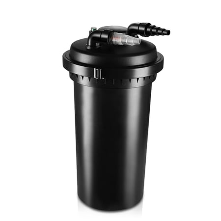Pond Pump Filter Bio Water Pressure Filter with Ultraviolet Feature UV Light Sterilizer Bulb Canister System Koi Fish Aquarium Tank Garden Water Clarifier 2700 - 8000 Gallons (30000L)