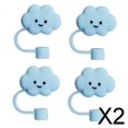thumbnail image 1 of 4 Piezas en Forma de Nubes Cubierta de Paja Cubiertas de Paja Tapa a Prueba de Salpicaduras Regalos de Fiesta Lindo Tapón de Paja Creativo Reutilizabl 2 piezas, 1 of 8
