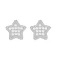 thumbnail image 7 of BEBERLINI Women Stud Earrings Cubic Zirconia Silver Plated Brass Fashion Jewelry Star, 7 of 7