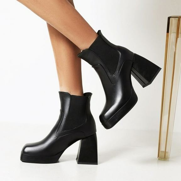 Summer Saving Clearance AXXD High Heels Shoes,Dress Shoes For Women Ankle-High Christmas For Winter Ladies Hiking Boots Women Casual Hiking & Hunting Boots Boots For Clearence