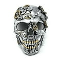 thumbnail image 2 of KBW Global Corp Silver Steampunk Cyborg Skull Mask Halloween Masquerade Costume Party Skeleton - Silver, 2 of 5