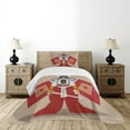 thumbnail image 4 of Ambesonne Kabuki Quilted Bedspread Set 2 Pcs, Eastern Actor Stage, Twin Size, Multicolor, 4 of 5