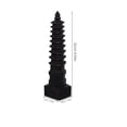 thumbnail image 2 of Raindrops  Garden Decor Wooden Tower Design Sculpture Home Accents Feng Shui Decoration Office, 2 of 8