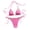 Hot Pink, variant on Staron Women's Bikini Swimsuit High Waist Triangle Top Two Piece Bathing Suit Beach Vacation Pool Party, Khaki M