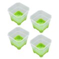 thumbnail image 1 of 20Pcs Nursery Pots, Plastic Silicone Square Transparent Flower Plant Seed Pot Reusable Seedling Flower Plant Containers Seed Starting Pots, 1 of 7