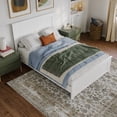 thumbnail image 4 of Naples Full Wood Low Profile Platform Bed with Matching Footboard in White, 4 of 13