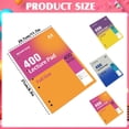 thumbnail image 3 of FENGGHAO Ruled Lined Journal Notebook 400 Pages A4 Pink Orange Easy Tear Perforated Paper Flat Lay for Students Office Work, 3 of 4
