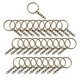 thumbnail image 5 of 30 Uds llaveros divididos con cadena de 1 pulgada con anillos de salto abiertos piezas de Metal para manualidades DIY fabricación de llaveros, 5 of 9