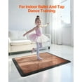 thumbnail image 2 of Dryland Tiles for Gym Floor Mat, 12.4" x 12.4" Interlocking Dance Training Mats, 25 PCS PP+PVC Puzzle Tiles, Non-Slip Waterproof Surface, Impact-Resistant Flooring for Ballet, Tap, Brown, 2 of 11