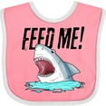 thumbnail image 3 of Inktastic Feed Me with Shark Head Boys or Girls Baby Bib, 3 of 4