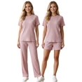 thumbnail image 1 of Conjunto Casual 3 Piezas Pantalón, Short y Blusa Versatilidad y Estilo para Mujer, 1 of 5