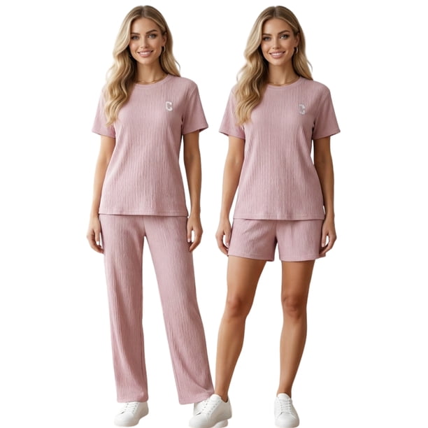 Conjunto Casual 3 Piezas Pantalón, Short y Blusa Versatilidad y Estilo para Mujer