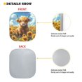 thumbnail image 3 of Bulopur Sunflower Highland Cow Windshield Sun Shade UV Protection Vehicle Sun Shade Windshield Removable Sun Visor Protector Sunshade 2 Pack Suitable for Most Vans SUVs Trucks, 3 of 6