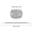 thumbnail image 2 of Uxcell Curtain Tiebacks Braided Drapery Holdbacks Holder Decorative Rope Tie Back with Metal Hooks Silver 4Pcs, 2 of 6