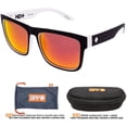 thumbnail image 2 of Spy Discord 673119209365 57MM Whitewall/Gray Green with Red Spectra Mirror Rectangle Sunglasses for Men + FREE Complimentary Eyewear Kit, 2 of 4