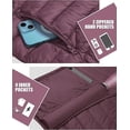 thumbnail image 3 of Pioneer Camp Men's Packable Puffer Jacket, Hooded with 6 Pockets, 3 of 5