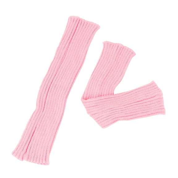 HNMKIU Cozy Fall and Winter Knitted Leg Warmers Retro Fashion Loose Socks for Women and Girls Pink,One Size