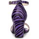 thumbnail image 3 of Sandalias Correa Del Tobillo Estampado De Serpiente Tacones Gruesos Para Mujer Allegra K Púrpura 40, 3 of 6