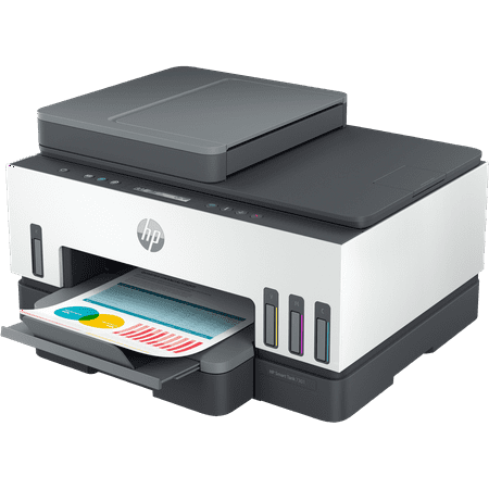 HP - Smart Tank 7301 Wireless All-In-One Supertank Inkjet Printer with up to 2 Years of Ink Included - White & Slate