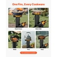 thumbnail image 6 of CAFORKP Outdoor Wood Burning Rocket Stove, Compact Camping Stove with Carrying Case, Carbon Steel Backpacking Stove for Boiling Water & Cooking, Burns Twigs, Sticks, Wood, Ideal for Camping, Hiking, 6 of 11