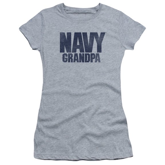 Navy Grandpa Junior Women's T-Shirt Sheer Athletic Heather