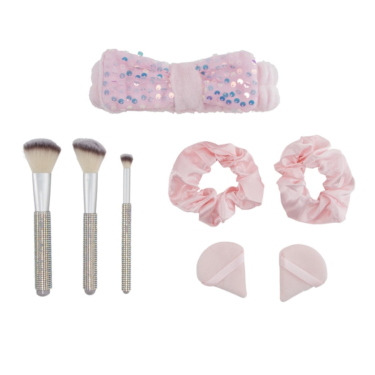 Cosmetic Brush Gift Set with Cosmetic Bag, 3 Makeup Brushes  display picture 2