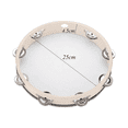 thumbnail image 4 of HLONKTambourine for Adults 10 Inch Hand Drum Metal Jingles Percussion Gift Musical Educational Instrument, 4 of 6
