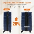 thumbnail image 5 of JOINSUN 24 Inch Carry On Luggage Expandable Hardside Suitcases with Rolling Spinner Wheels & TSA Lock, Blue, 5 of 8