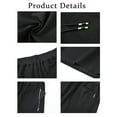 thumbnail image 4 of Weilanxin Men's Shorts Casual Drawstring Elastic Waist Workout Shorts with Zipper Pockets Black 36, 4 of 6