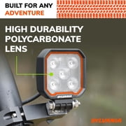 SYLVANIA Rugged 3 Inch Cube LED Light Pods | | Flood Light 1400 Raw Lumens, Off Road Driving Work Light, Truck, Tractor, Boat, ATV, UTV, SUV, 4x4 (2 PC)