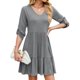 thumbnail image 1 of WILLBEST Vestido Midi Holgado De Primavera Y Verano Para Mujer, Con Escote En V, Volantes Y Pliegues, 1 of 3