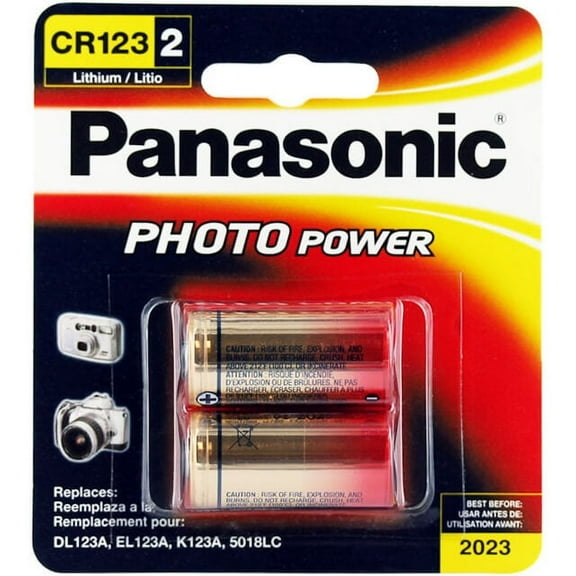 Panasonic CR123A Photo Lithium Battery Pack - 3V DC