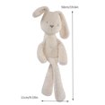 thumbnail image 3 of Soft Plush Bunny Stuffed Animal Companion Toy Machine Washable Cuddly Friend for 1-3 Years Comfort Security Gift, 3 of 8