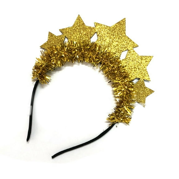 Aellinatey Gift for Girls New Year Star Sparkle Headband Birthday Decorations Hairbands