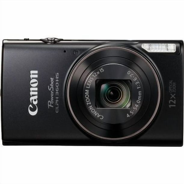 Canon PowerShot IXY 650 (ELPH 360) HS Digital Camera (Black) with