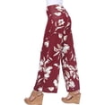 thumbnail image 7 of White Mark Women's Hawaiian Flower Palazzo Pants, 7 of 7