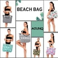thumbnail image 6 of AOUNQ Large Beach Bags for Women Waterproof Tote Bag with Zipper Carry on Bag for Vacation Travel,Sunflower, 6 of 6