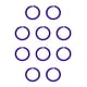 thumbnail image 1 of Seitruly 10 paquetes/lote solución de encuadernación Flexible-anillos de encuadernación de hojas sueltas de plástico para una fácil púrpura diámetro 27mm 10Conjunto, 1 of 6