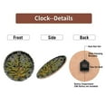thumbnail image 7 of Stone Lichen Clock Wall Decor Garden Art 10-Inch Silent Wooden Wall Clock, Battery Operated (AA Batteries Not Included), Artistic Home Decor, 7 of 7