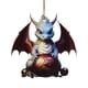 thumbnail image 1 of Adorno Navideño Para Fiestas Alegres Colgante Plano De Acrílico Adorno Navideño 2D Con Dragón Azul Con Caparazón De Huevo, 1 of 8