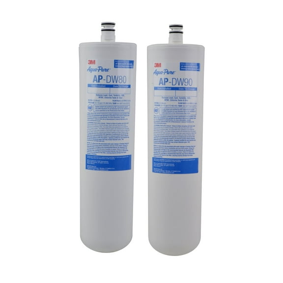 3M Aqua-Pure Under Sink Dedicated Faucet Replacement Water Filter Cartridge AP-DW80/90, 5585102