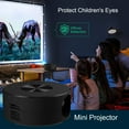 thumbnail image 3 of HEVIRGO Mini Remote Control Projector for Mobile Phone Built in Speaker LED Home Media Sync Screen USB Video Beamer, 3 of 21