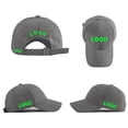 thumbnail image 2 of Gorra de béisbol personalizada para hombre y mujer, gorro con logotipo del equipo, bordado con su nombre, Snapback, de gamuza, estilo Hip Hop, regalo novedoso, 2 of 4