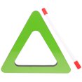 thumbnail image 4 of 1 Set Kids Triangular Hand Drum Percussion Drum Musical Orff Percussion Instrument with Drum Stick, 4 of 9