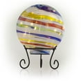 thumbnail image 6 of Alpine Corporation 10" Light up Glass Gazing Balls, Multicolor, 6 of 12
