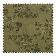 thumbnail image 5 of TWOPAGES 72 X 108 Inches Long Curtain 1 Panel Pinch Pleat Light Filtering Linen Blend Floral Print Drape for Guest Room, Ivy Brown, 5 of 6